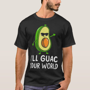 Cute Dancing Avocado Vegan Food Graphic Guac T Shirt
