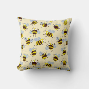 Cute Dancing Bee Mönster Kudde
