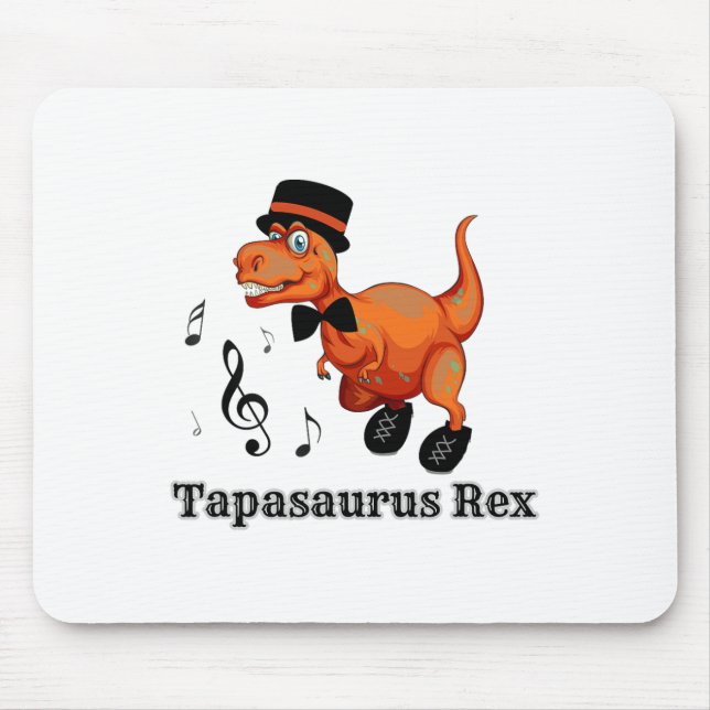Cute Dancing Dinosaur Tap Dance Gift - Tapasaurus Musmatta (Framsidan)