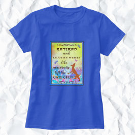 Cute Dancing Hund Enjoying Pension Watercolor T Shirt