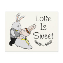 Cute Dancing Kärlek Bunnies | Kärlek är Sweet Bröl