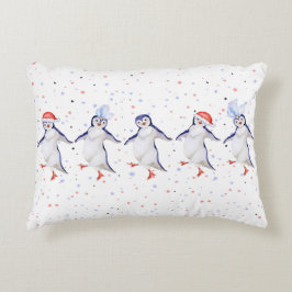 Cute Dancing Penguin-jul Prydnadskudde