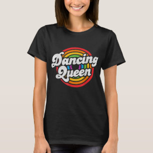 Cute Dancing Queen Roller Disco Outfit 70s Costume T Shirt