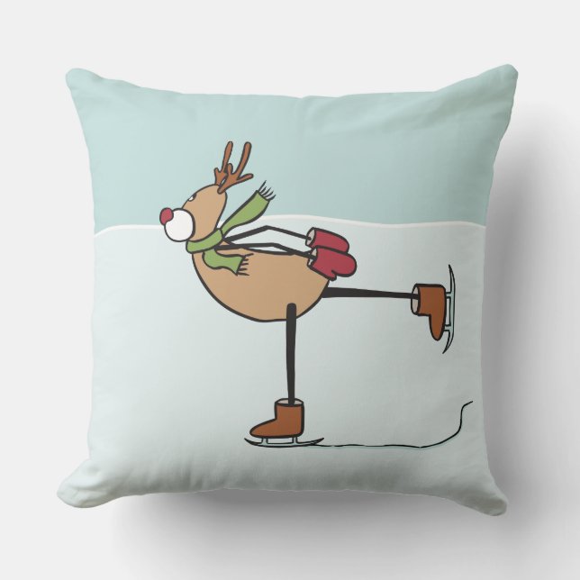 Cute Dancing Reindeer Dekorativ kudde (Framsida)