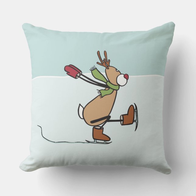 Cute Dancing Reindeer Dekorativ kudde (Framsida)