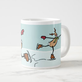 Cute Dancing Reindeer - jul Jumbo Mugg