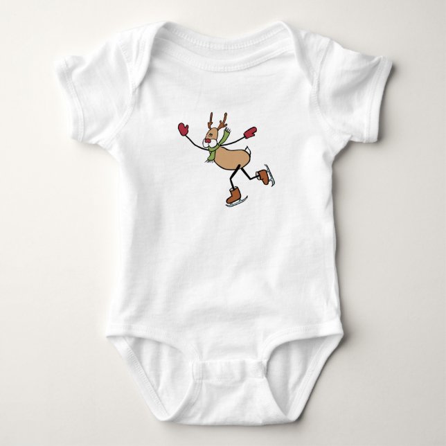 Cute Dancing Reindeer - jul T-shirt (Framsida)