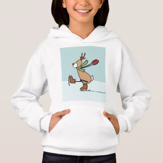 Cute Dancing Reindeer - Jultröja T Shirt (Framsida)