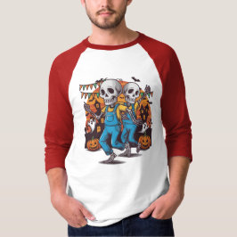 Cute Dancing Skeleton - 3/4 Sleeve Shirt. T Shirt