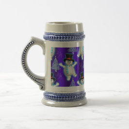 Cute Dancing Snögubbe Blue-jul Sejdel