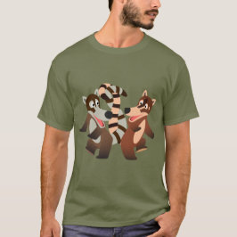Cute Dancing Tecknad Coatimundis T-Shirt