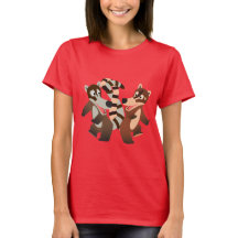 Cute Dancing Tecknad Coatimundis Women T-Shirt