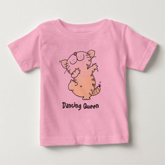 Cute Dancing TShirt | Cute Kitten Kärlek Dancing T T-shirt (Framsida)