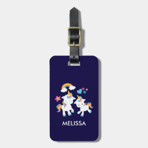 Cute Dancing Unicorns Magic Rainbow & Stars Bagagebricka
