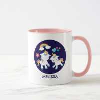 Cute Dancing Unicorns Magic Rainbow & Stars