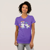 Cute Dancing Unicorns Magic Rainbow & Stars