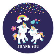 Cute Dancing Unicorns Magic Rainbow Tack