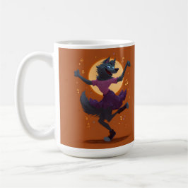 Cute Dancing Werevarg Kaffemugg