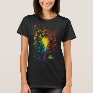 Cute Dandelion Bara Tatto Arrow Breathe Rainbow T Shirt