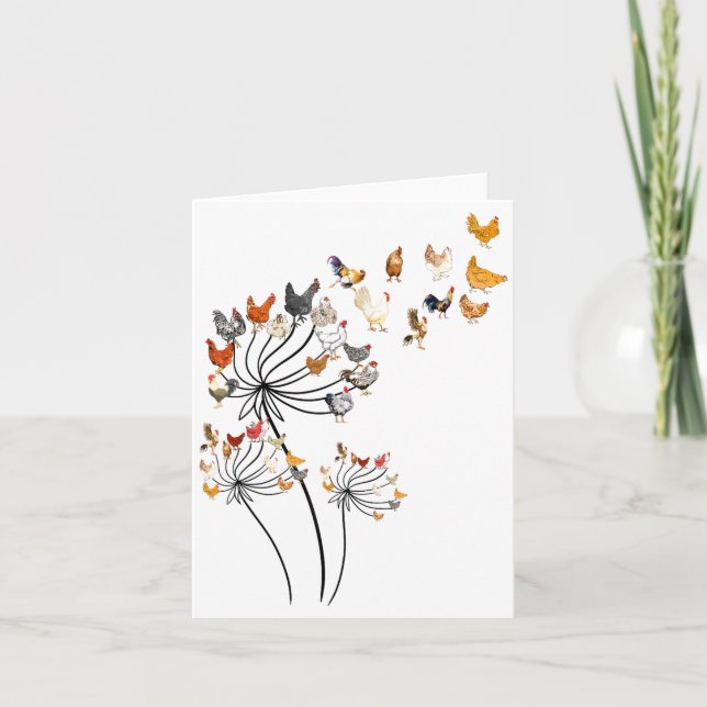 Cute Dandelion Chickens Lover Shirts For Women Gir Kort (Framsida)