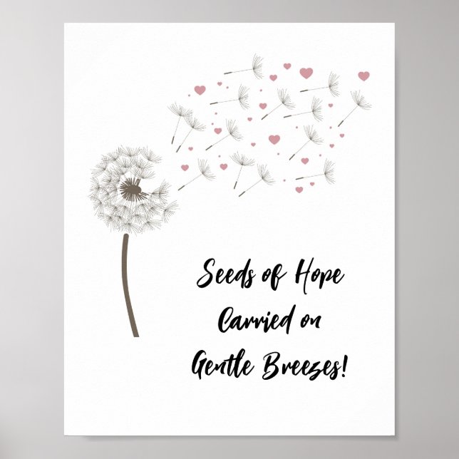 Cute Dandelion inspirational Quote-Blommigten Post Poster (Framsidan)