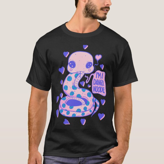 Cute Danger Noodle - Adsible Snake T Shirt (Framsida)