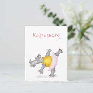 Cute danrhino-vykort vykort