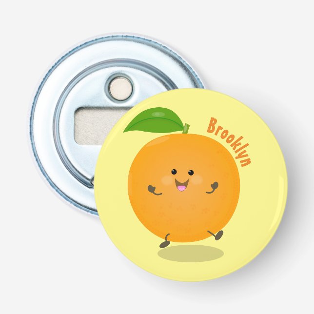 Cute dans orange citrus flasköppnare (Framsidan)