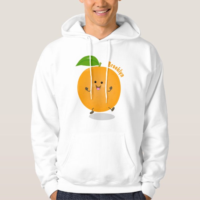 Cute dans orange citrus hoodie (Framsida)