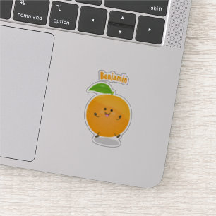 Cute dans orange citrus klistermärken