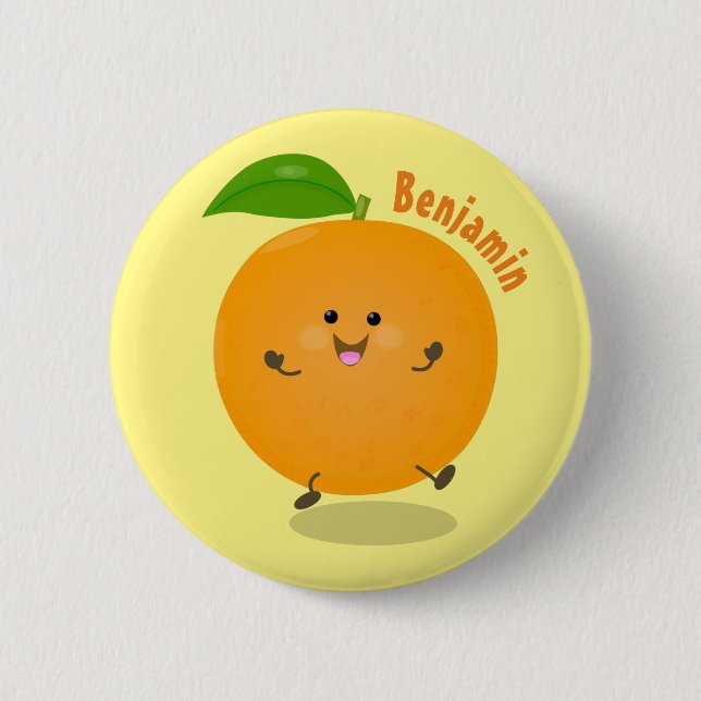Cute dans orange citrus knapp (Framsida)