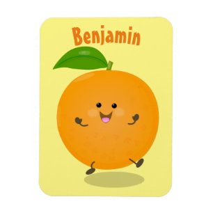 Cute dans orange citrus magnet