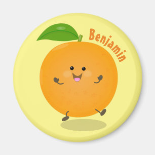 Cute dans orange citrus magnet