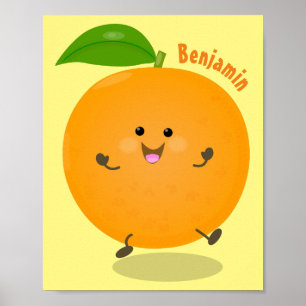 Cute dans orange citrus poster