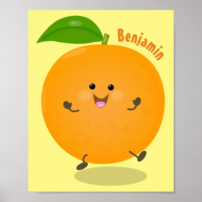 Cute dans orange citrus poster (Framsidan)