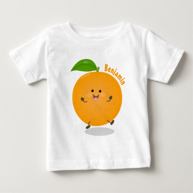 Cute dans orange citrus t shirt (Framsida)