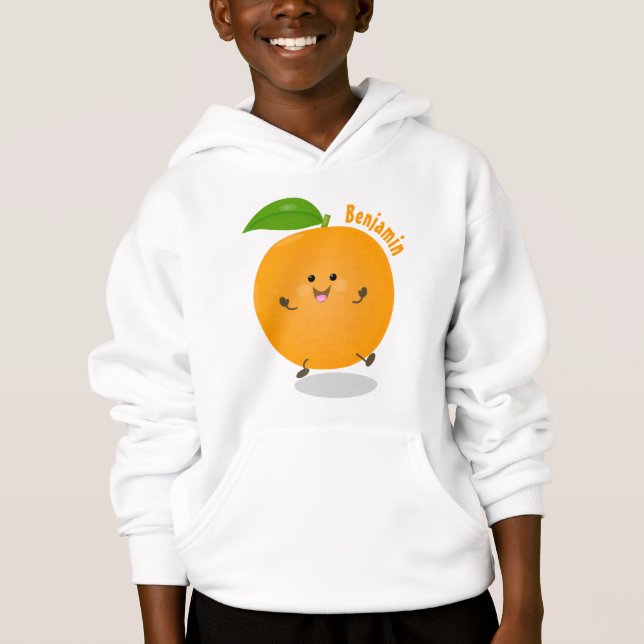 Cute dans orange citrus t shirt (Framsida)