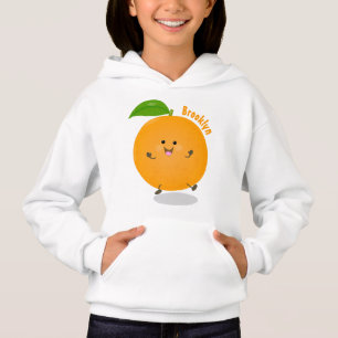 Cute dans orange citrus t shirt