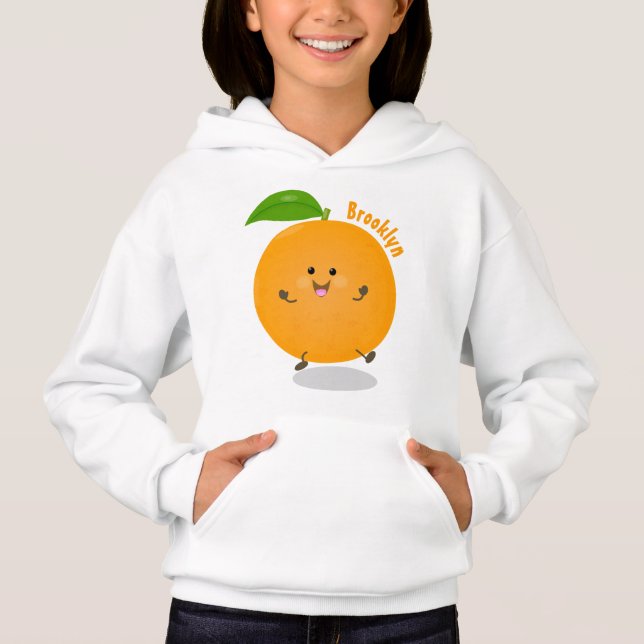 Cute dans orange citrus t shirt (Framsida)