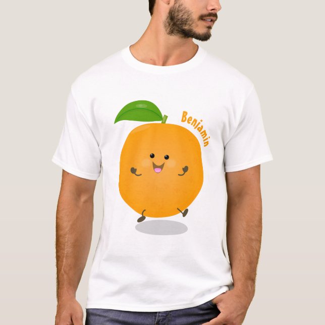 Cute dans orange citrus t shirt (Framsida)