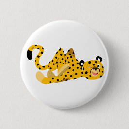 Cute DashTecknad Cheetah Button Badge Knapp