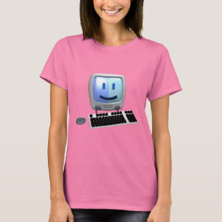 Cute-datorn ansikte. tee shirt