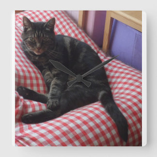 Cute Dave Square Acrylic Clock Fyrkantig Klocka