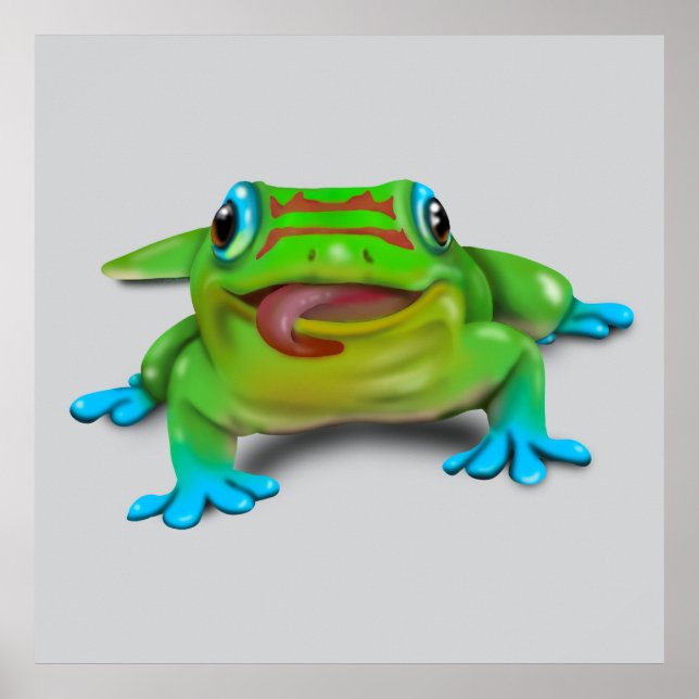 Cute DAY GECKO Poster (Framsidan)