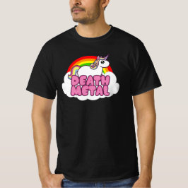 Cute Death Metall Unicorn Rainbow Heavy Scary T Shirt