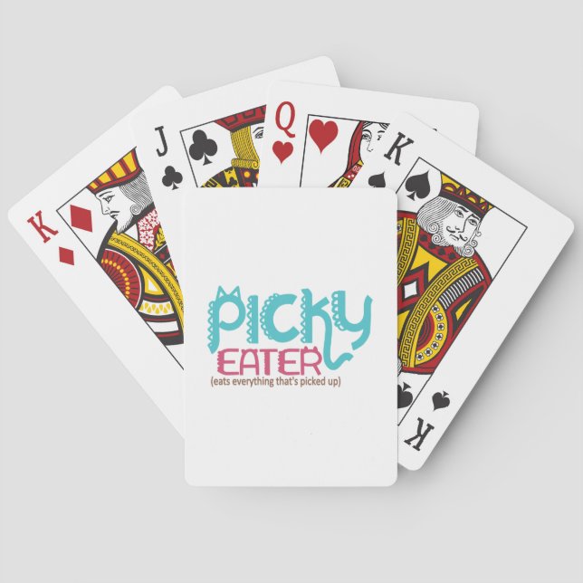 Cute Decorative Picky Eater Spelkort (Baksidan)