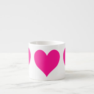 Cute Deep Rosa Heart Espressomugg