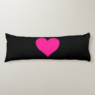 Cute Deep Rosa Heart Kroppskudde