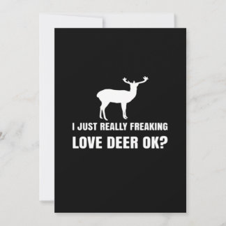 Cute Deer Lover Trendy Modern Aesthetic Julkort