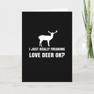 Cute Deer Lover Trendy Modern Aesthetic Kort